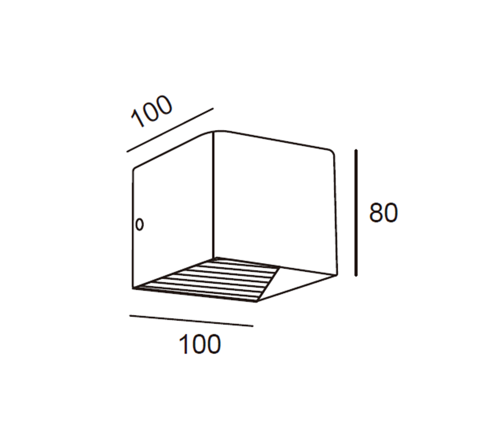 LED Cube Wall Light