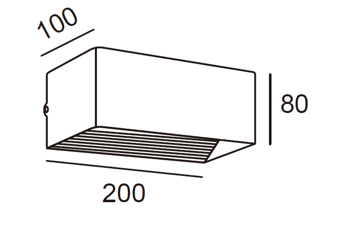 LED Prism Wall Light