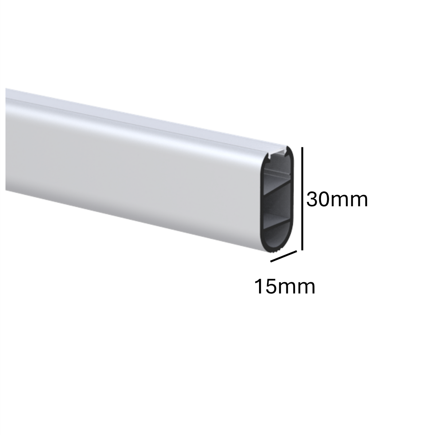 Wardrobe LED Aluminium Hanging Rail