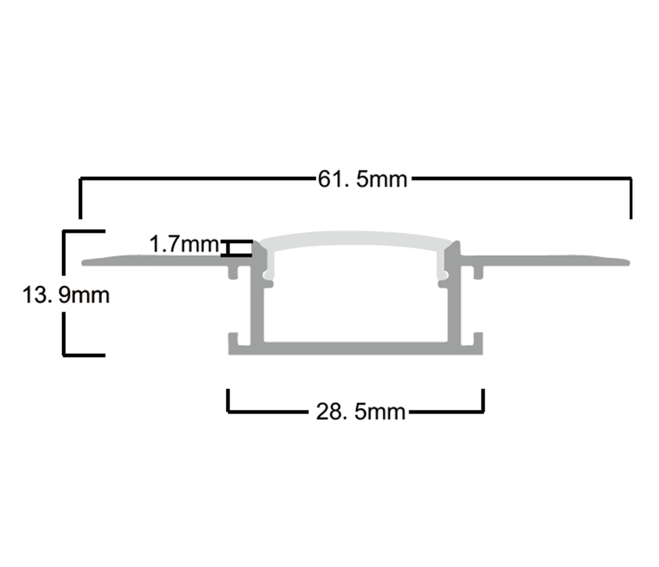 Plaster in LED Profile