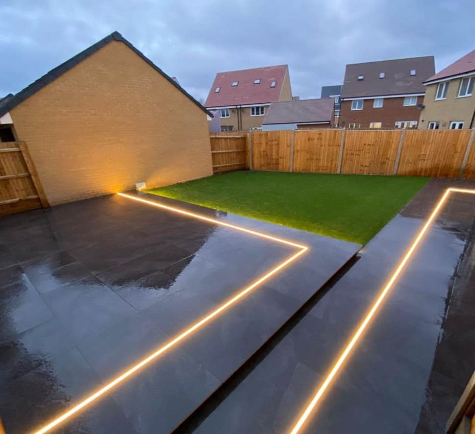 LED Walkover lighting kit warm white 10m