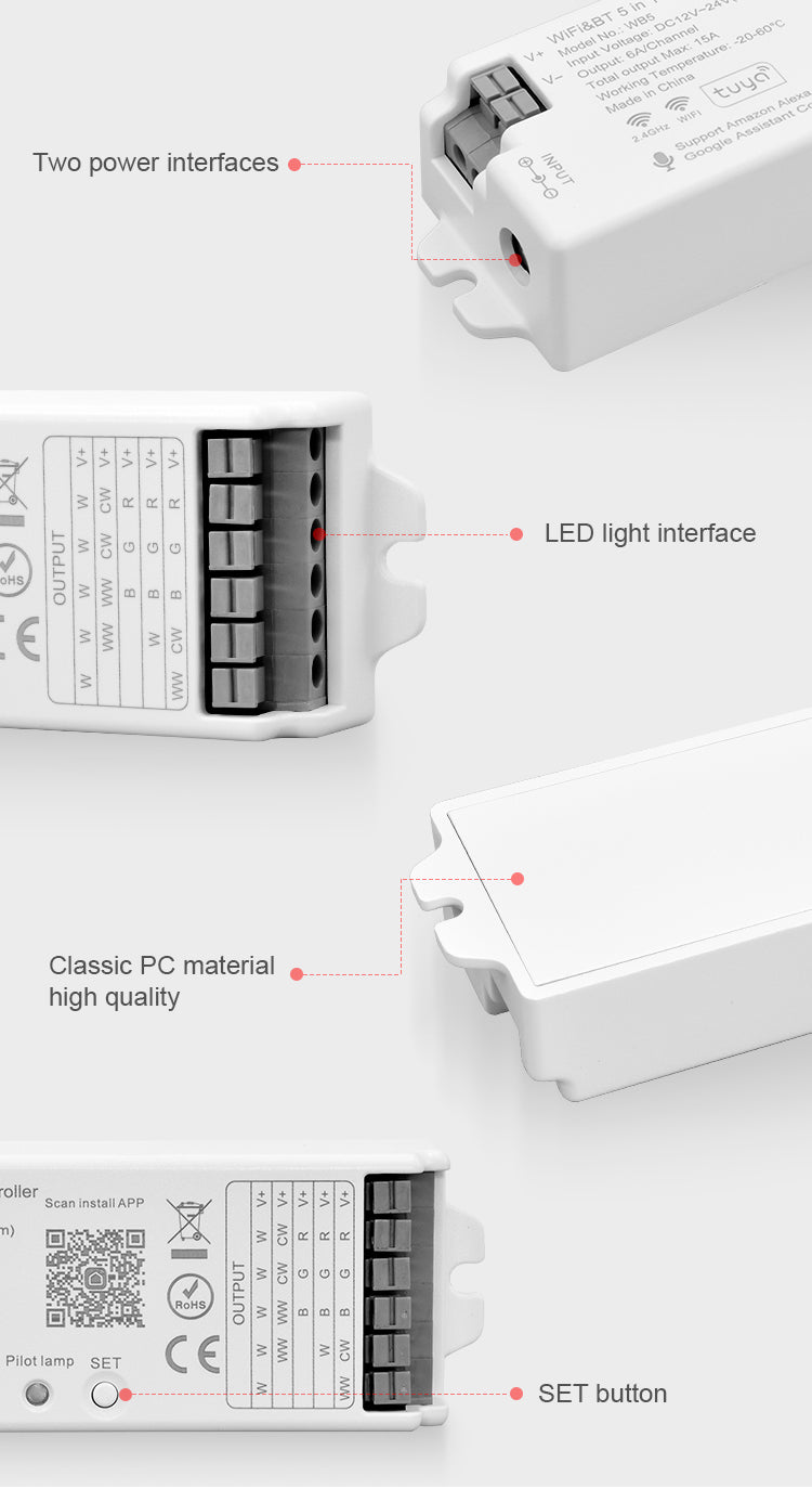 5 in 1 LED Smart Controller