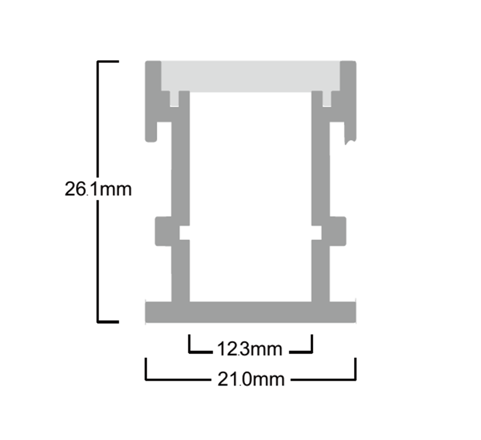 LED Walkover Profile 2m