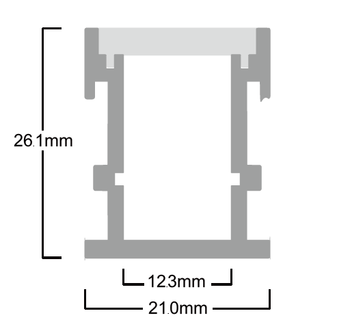 LED Walkover lighting kit warm white 5m