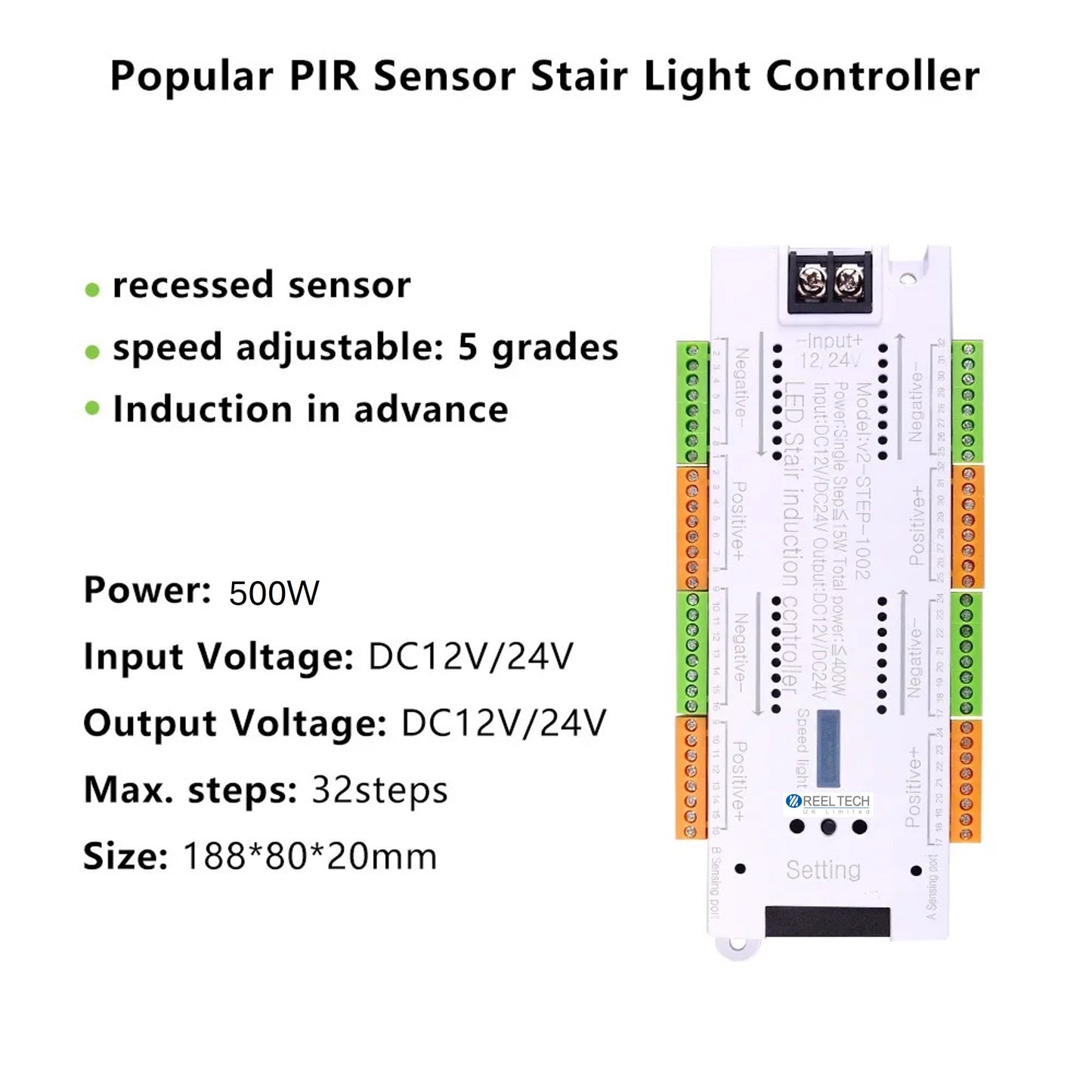 LED Stair Lighting Controller – Smart Motion‑Activated Step Lighting