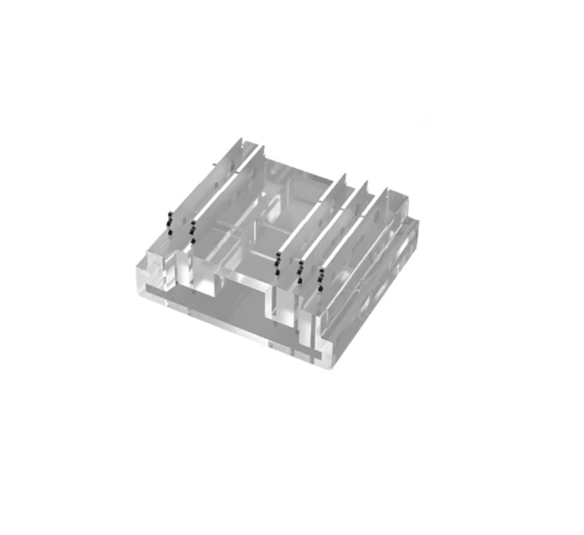 Durchsichtiger LED-COB-Crimpverbinder, 2 m